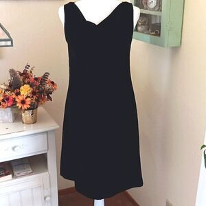 Jaclyn Smith Draped Neck Velvet Dress